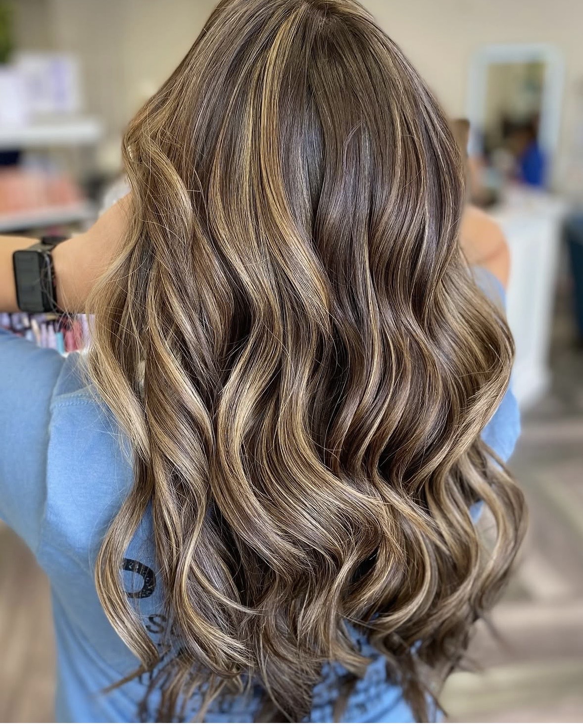 Long dimensional brunette waves