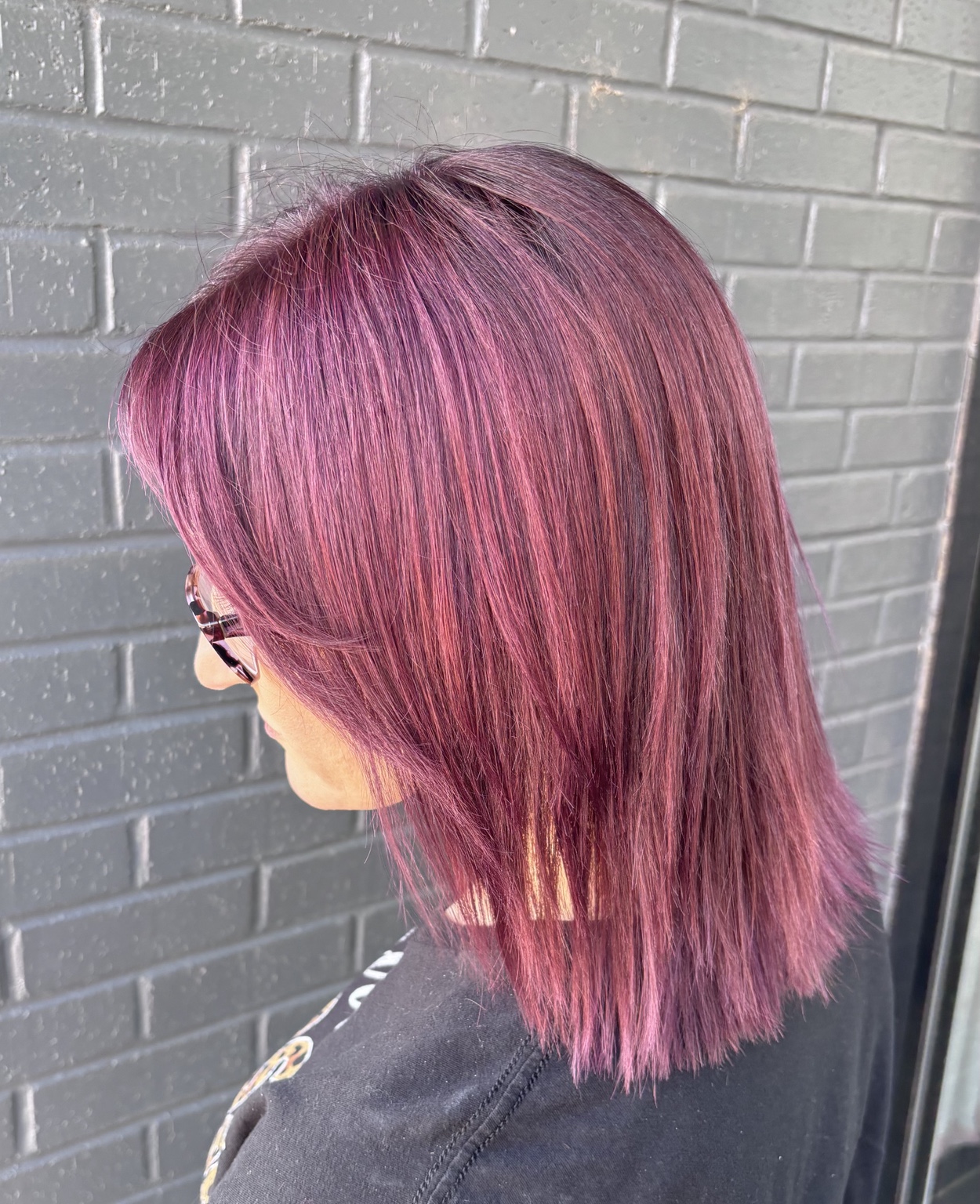 Vivid magenta hair