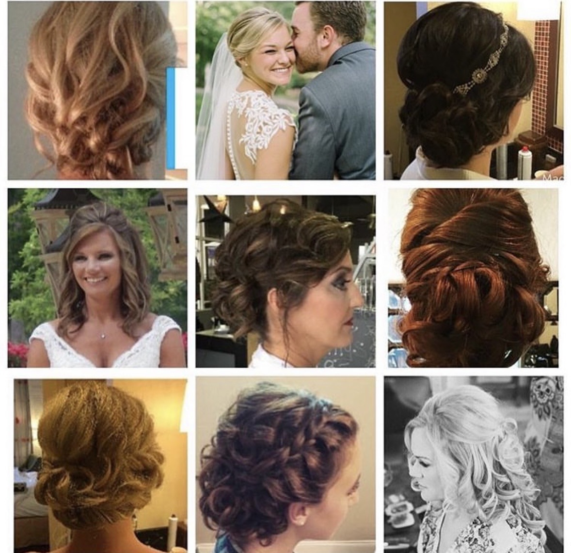 Bridal and special occasion updo collection
